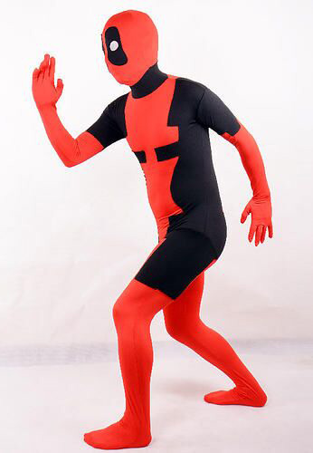 Deadpool Cosplay Costume Zentai For Halloween 15070230
